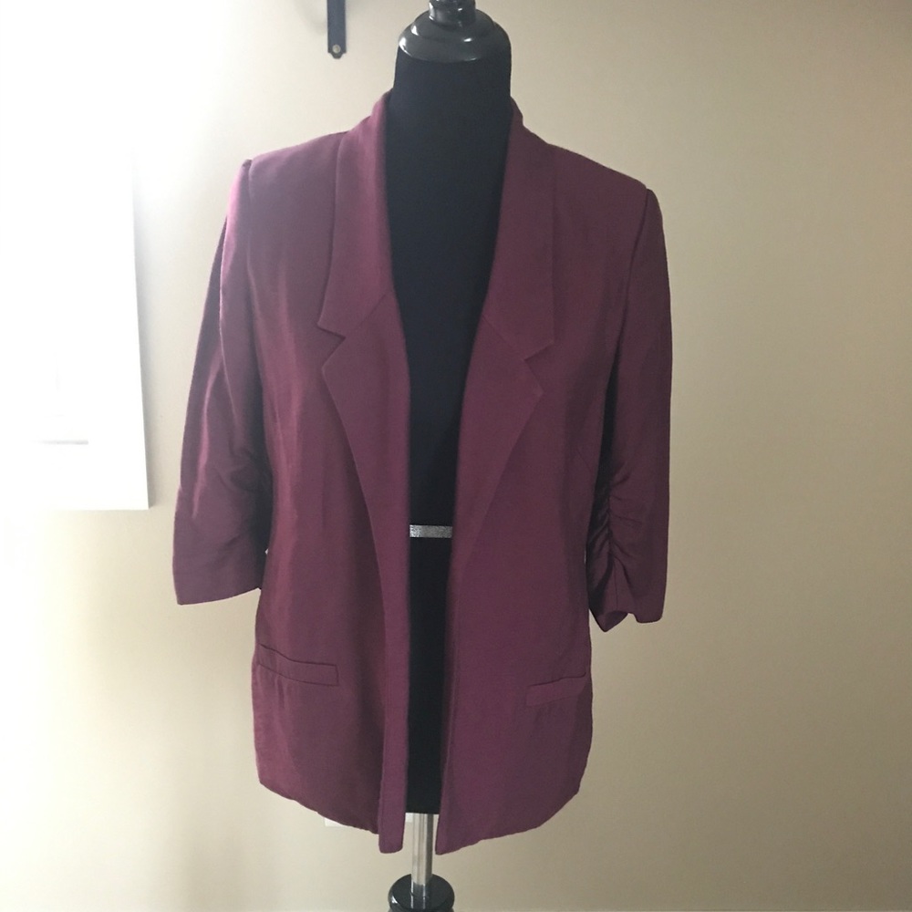 Burgundy Blazer